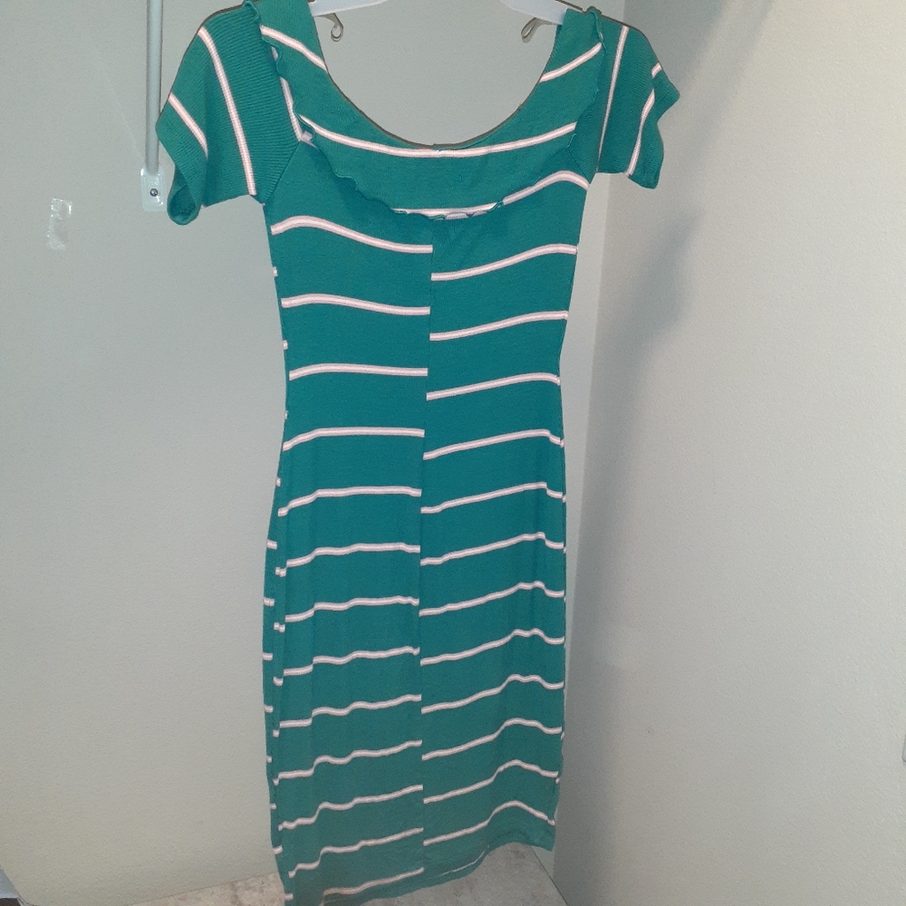 Decree stripped  fitted dress